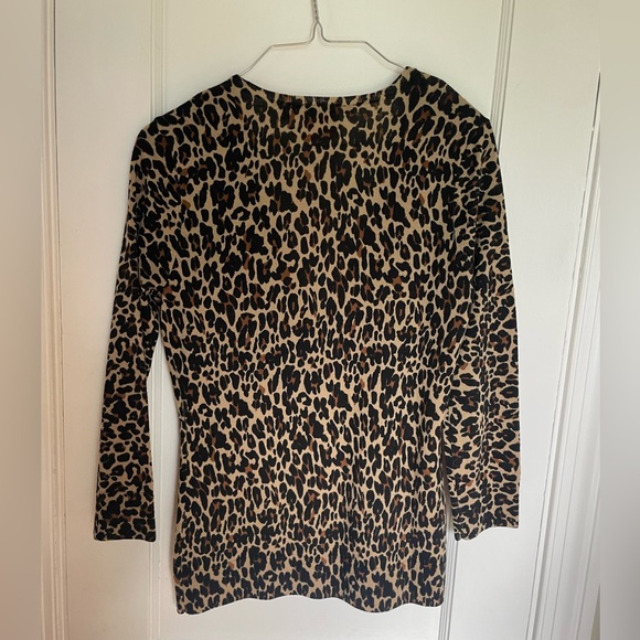 Tory Burch Animal Print Sweater Women’s Size Small - Picture 2 of 5